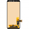 LCD kijelzőmodul MP Samsung Galaxy A8 (2018) A530-hoz, keret nélkül, utángyártott, fekete - 0. kép