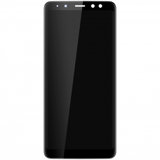 LCD kijelzőmodul MP Samsung Galaxy A8 (2018) A530-hoz, keret nélkül, utángyártott, fekete
