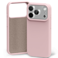  iPhone 17 Pro Max rózsaszín-homokszínű Mercury szilikon tok