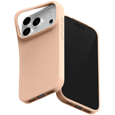  iPhone 17 Pro rózsaszín-homokszínű Mercury Soft tok