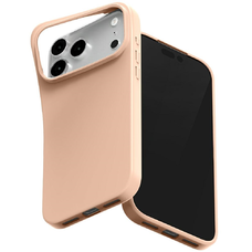  iPhone 17 Pro Max rózsaszín-homokszínű Mercury Soft tok