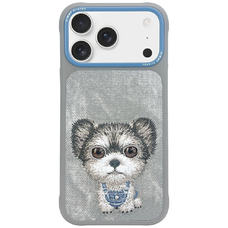  iPhone 17 Pro Max szürke Nimmy Big Eyed Pet 2.0 Kutyás tok