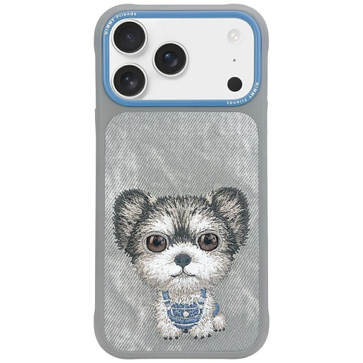 iPhone 17 Pro szürke Nimmy Big Eyed Pet 2.0 Dog tok iPhone 17 Pro szürke Nimmy Big Eyed Pet 2.0 Dog tok