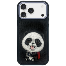  iPhone 17 Pro fekete Nimmy Nagy Szemű Állatka 2.0 Panda tok