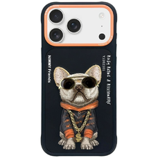  iPhone 17 Pro Max Nimmy Glasses Cool Dog tok fekete