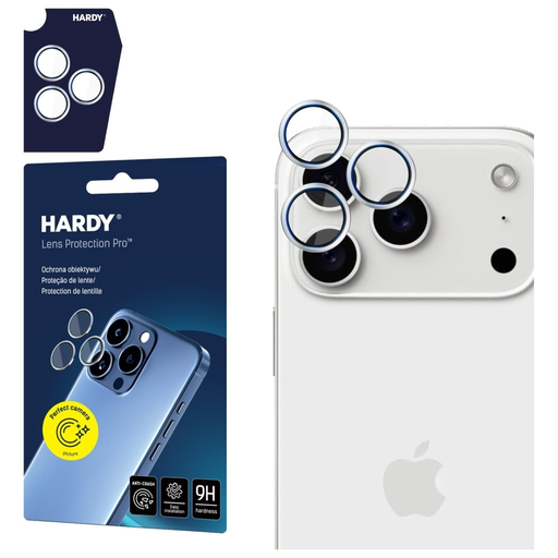 Apple iPhone 17 Pro / 17 Pro Max Ezüst 3MK HARDY lencsevédő üvegfólia Apple iPhone 17 Pro / 17 Pro Max Ezüst 3MK HARDY lencsevédő üvegfólia