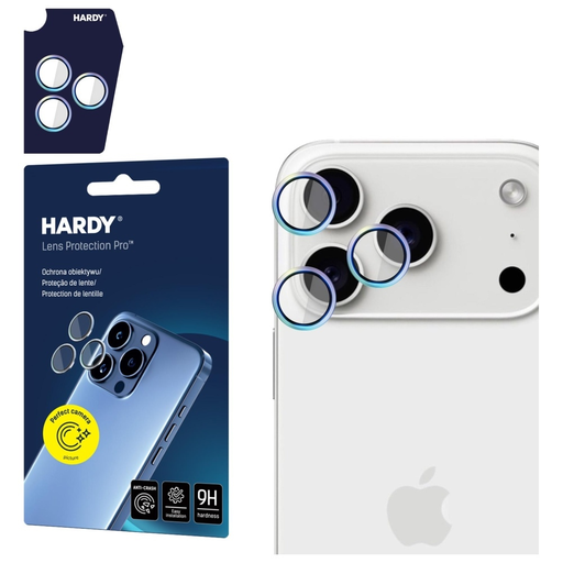 Apple iPhone 17 Pro /17 Pro Max színes 3MK HARDY Lencsevédő Pro üvegfólia Apple iPhone 17 Pro /17 Pro Max színes 3MK HARDY Lencsevédő Pro üvegfólia