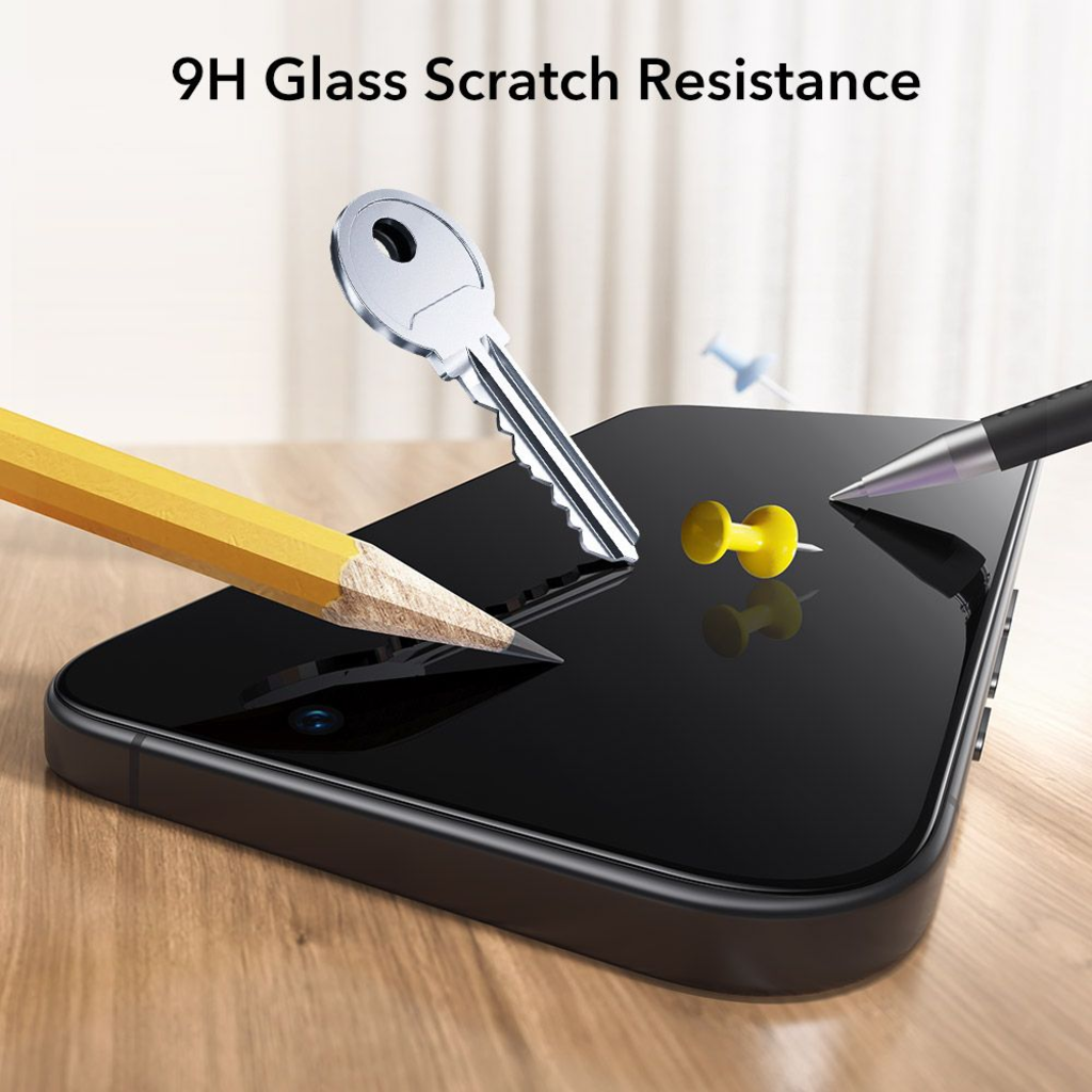  iPhone 17 Pro Átlátszó ESR Ultrafit Edzett Üvegfólia 2-csomag - 7