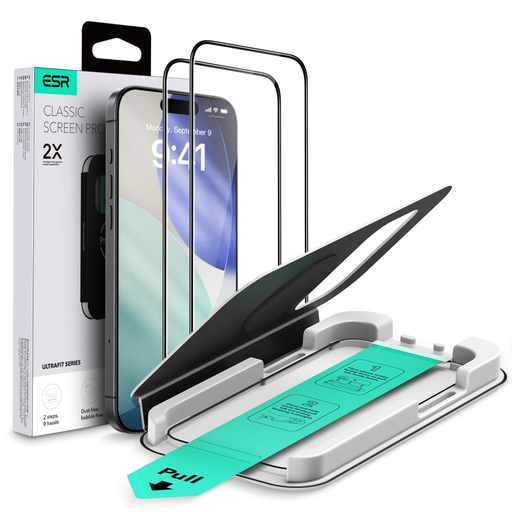 Apple iPhone 17 Pro Max Átlátszó ESR Ultrafit Edzett Üveg 2-csomag üvegfólia Apple iPhone 17 Pro Max Átlátszó ESR Ultrafit Edzett Üveg 2-csomag üvegfólia