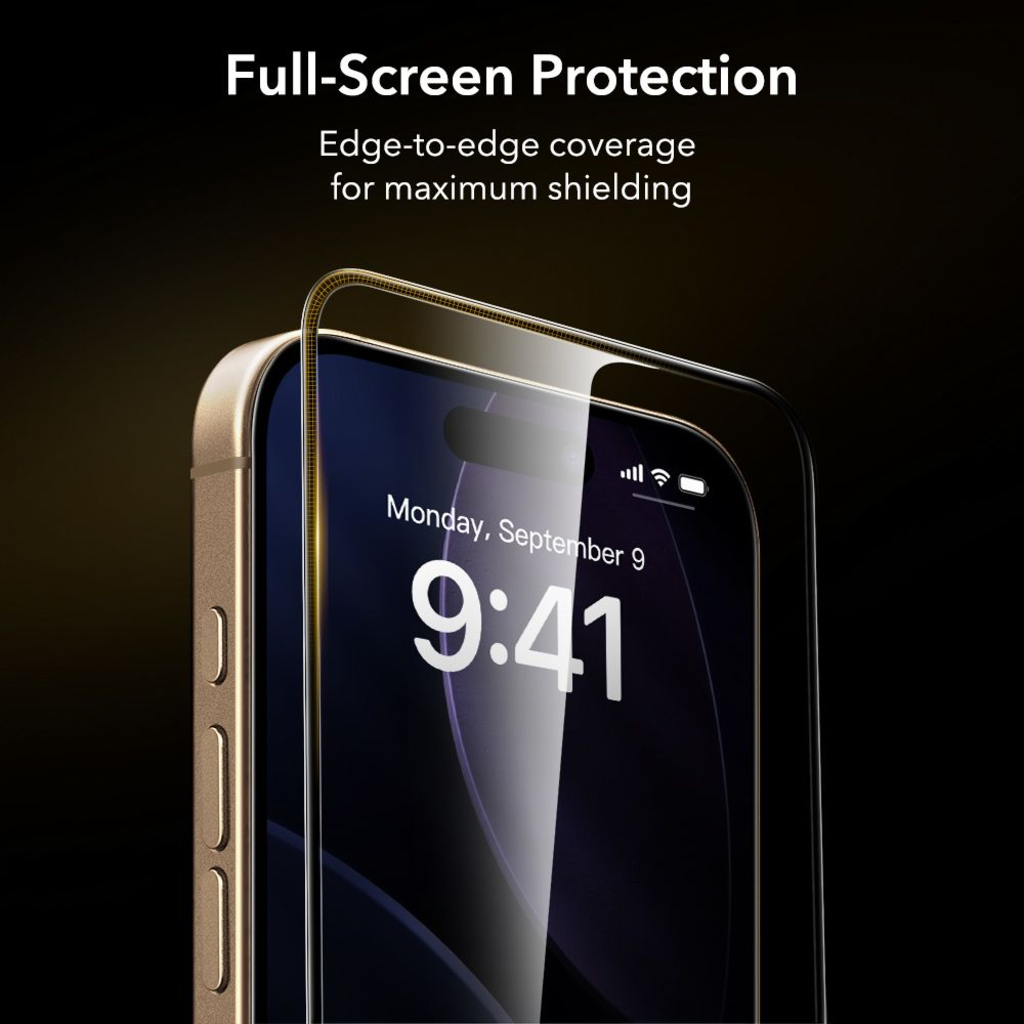  iPhone 17 Pro Max átlátszó ESR UltraFit Armorite Pro edzett üveg üvegfólia - 9