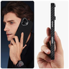  iPhone 17 fekete/ezüst Tech-protect Ion Carbon Magsafe tok - 1. kép