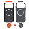  Iphone 17 Pro Fekete/ezüst Tech-protect Ion Carbon Magsafe tok - 1. kép