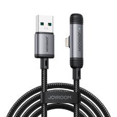 Joyroom S-A56 EnjoyX Series 90° USB-A - Lightning 3A kábel 1.2m - fekete