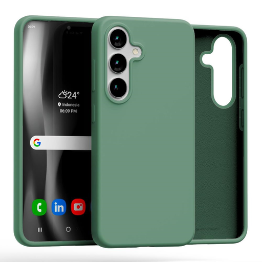 Mercury Szilikon Samsung Galaxy S25 tok zöld Mercury Szilikon Samsung Galaxy S25 tok zöld