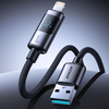 Joyroom S-A16 Pro Prism Series 3A USB-A - Lightning Kábel Kijelzővel 1.2m - Fekete - 1. kép