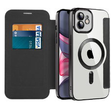 iPhone 11 - Techsuit SmartMag könyv tok - Fekete