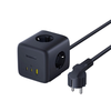 Baseus EnerFill FA11 67W hálózati elosztó, USB-A + USB-C kocka + 3 x EU aljzat 1,5m - Fekete - 1. kép
