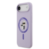  iPhone 17 Air lila Karl Lagerfeld Liquid Silicone Karl és Choupette MagSafe tok - 0. kép