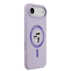  iPhone 17 Air lila Karl Lagerfeld Liquid Silicone Karl és Choupette MagSafe tok - 2. kép