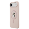  iPhone 17 Air rózsaszín Karl Lagerfeld Liquid Silicone Karl és Choupette MagSafe tok - 0. kép