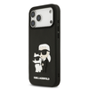  iPhone 17 Pro Max fekete Karl Lagerfeld 3D Rubber Karl and Choupette tok - 0. kép