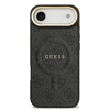  iPhone 17 Air Fekete Guess PU Leather 4G Gold Frame MagSafe tok - 1. kép