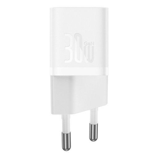 Baseus GaN5 30W USB-C Mini Fali Töltő - Fehér