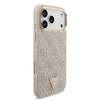  iPhone 17 Pro Max Pink Guess PU Leather 4G Triangle Logo Arany Keretes MagSafe tok - 2. kép