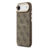  iPhone 17 Air Barna Guess PU Bőr 4G Arany Keretes MagSafe Tok - 0. kép