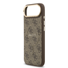  iPhone 17 Air Barna Guess PU Bőr 4G Arany Keretes MagSafe Tok - 3. kép
