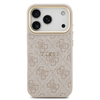  iPhone 17 Pro Pink Guess PU Leather 4G Gold Frame MagSafe tok - 1. kép