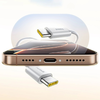 Baseus Dynamic 4 Pro 100W USB-C - USB-C Mágneses Kábel 1m - Fehér - 3. kép