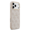  iPhone 17 Pro Max rózsaszín Guess PU bőrből készült 4G arany keretes MagSafe tok - 2. kép