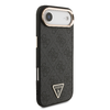  iPhone 17 Air Fekete Guess PU Bőr 4G Háromszög Logós Arany Keretes MagSafe tok - 2. kép