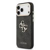  iPhone 17 Pro Max Fekete Guess PU Leather 4G Metal Logo Arany Keretes Tok - 0. kép