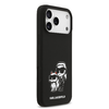  iPhone 17 Pro Max fekete Karl Lagerfeld Liquid Silicone K&CH Sketch MagSafe tok - 2. kép