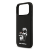  iPhone 17 Pro Max fekete Karl Lagerfeld Liquid Silicone K&CH Sketch MagSafe tok - 3. kép