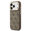  iPhone 17 Pro Barna Guess PU Leather 4G Arany Szegélyes MagSafe tok - 0. kép