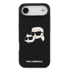  iPhone 17 Air fekete Karl Lagerfeld Liquid Silicone Double Heads MagSafe tok - 0. kép