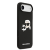  iPhone 17 Air fekete Karl Lagerfeld Liquid Silicone Double Heads MagSafe tok - 1. kép