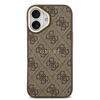  iPhone 17 Barna Guess PU Leather 4G Gold Frame MagSafe tok - 1. kép