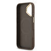  iPhone 17 Barna Guess PU Leather 4G Gold Frame MagSafe tok - 4. kép