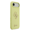  iPhone 17 Air Sárga Guess Liquid Silicone 4G Metal Logo tok - 2. kép