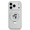  iPhone 17 Pro Fehér Karl Lagerfeld Ringstand Karl és Choupette MagSafe tok - 1. kép