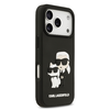  iPhone 17 Pro Fekete Karl Lagerfeld 3D Rubber Karl és Choupette tok - 2. kép