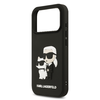  iPhone 17 Pro Fekete Karl Lagerfeld 3D Rubber Karl és Choupette tok - 3. kép