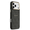  iPhone 17 Pro Max Fekete Guess PU bőrtok 4G arany keretes MagSafe tok - 2. kép