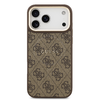  iPhone 17 Pro Max Barna Guess PU Bőr 4G Arany Keret MagSafe tok - 1. kép