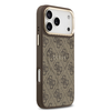  iPhone 17 Pro Max Barna Guess PU Bőr 4G Arany Keret MagSafe tok - 2. kép