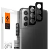 Spigen Optik.TR 2x kameralencsevédő 9H üveg Samsung S21 fekete thumbnail
